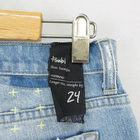 スビ Ksubi ダメージ クラッシュ デニム パンツ 24 インディゴ スビ Ksubi ダメージ クラッシュ デニム パンツ 24 インディゴ