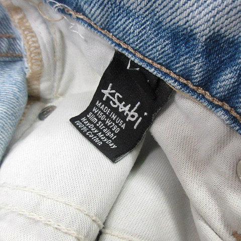 スビ Ksubi ダメージ クラッシュ デニム パンツ 24 インディゴ スビ Ksubi ダメージ クラッシュ デニム パンツ 24 インディゴ