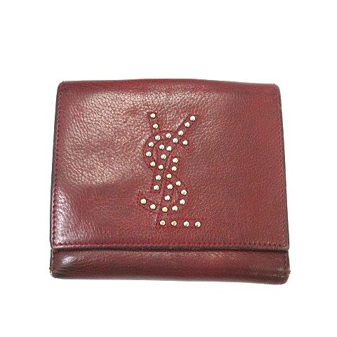 【新品未使用】【超美品】SAINT LAURENT 三つ折り財布 ブラウン SAINT LAURENT ブラウン三つ折り財布 メンズ