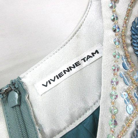 ヴィヴィアンタム VIVIENNE TAM スパンコール装飾 シフォン ワンピース 