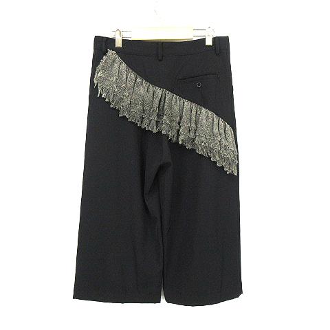 ヨウジヤマモト YOHJI YAMAMOTO シルク使い バックフリル デザイン  