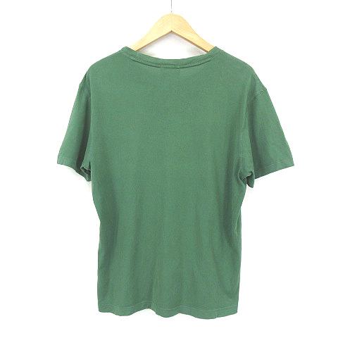 LACOSTE ラコステ 3連ワニ刺繍 半袖 Tシャツ カットソー 緑