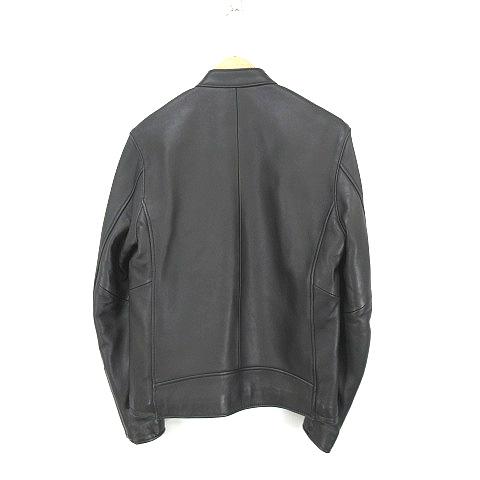 コレクティブ collective シングル レザー ライダース ジャケット 黒 