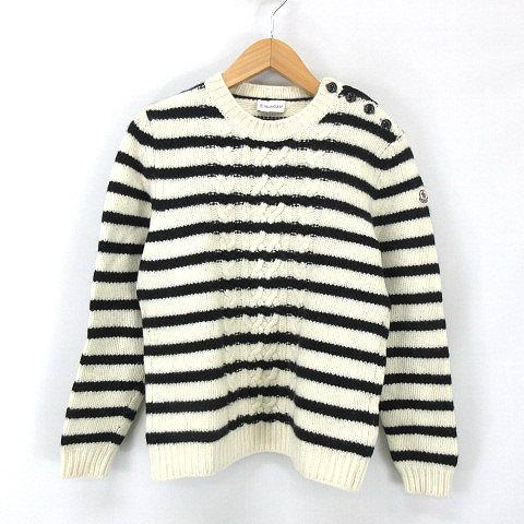 モンクレール MONCLER GIROCOLLO TRICOT ボーダー ニット クルーネック 