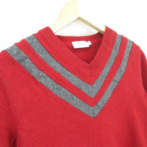 MONCLER モンクレール MAGLIONE TRICOT SCOLLO A V NECK SWEATER MONCLER モンクレール MAGLIONE TRICOT SCOLLO A V NECK SWEATER
