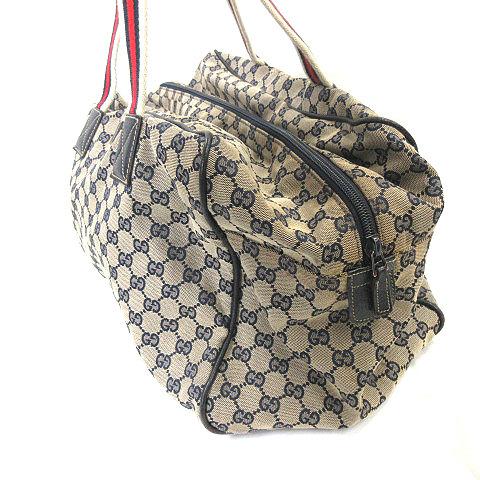 GUCCI グッチ GGキャンバス ボストンバッグ 手提げ バッグ GUCCI グッチ GGキャンバス ボストンバッグ 手提げ バッグ