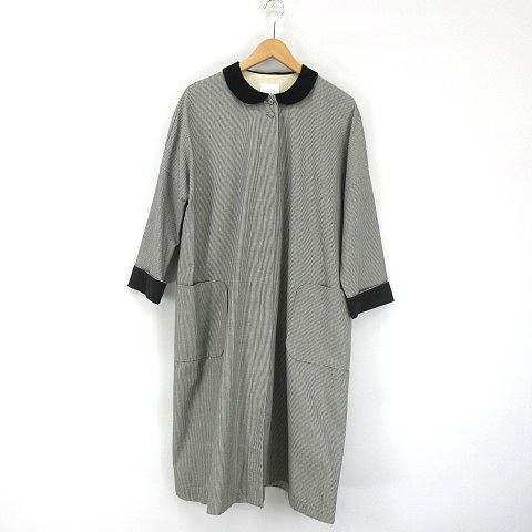 マガリ MAGALI 千鳥格子 コットン コート レディース : ブランド古着 