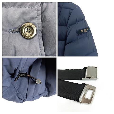 最終価格超美品★TATLAS AGOGNA ネイビーダウンコート ベルト付き タトラス TATRAS ナイロン ダウン コート ベルト付き AGOGNA