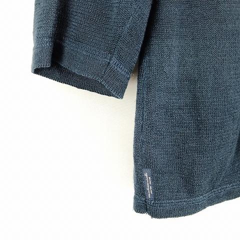 マドモアゼルノンノン ロゴ刺繍 コットンリネン ニットカーディガン M イエロー マドモアゼルノンノン ロゴ刺繍 コットンリネン ニットカーディガン M