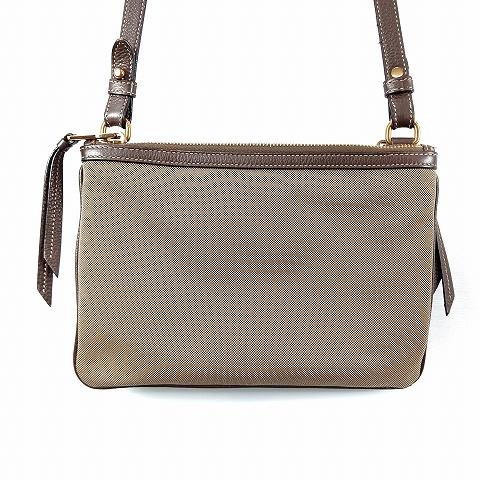 PRADA（プラダ） ロゴ 2WAY ショルダー クラッチ バッグ ベージュ 