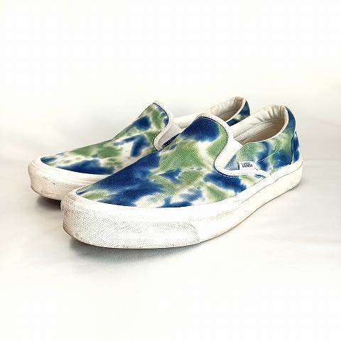 VANS バンズ Classic Slip-On 98 Dx 28.5cm 靴 スリッポン 青 緑 VANS バンズ Classic Slip-On 98 Dx 28.5cm 靴 スリッポン 青 緑