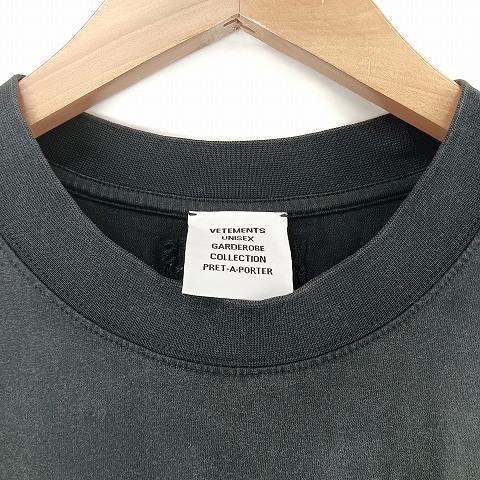 ヴェトモン ベトモン VETEMENTS クリスタル ロゴ 装飾 Tシャツ ヴェトモン ベトモン VETEMENTS クリスタル ロゴ 装飾 Tシャツ