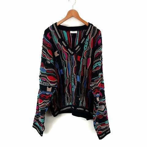 アレン3 COOGI クージー マルチカラー ニットセーター coogi クージー マルチカラー3Dニット L セーター