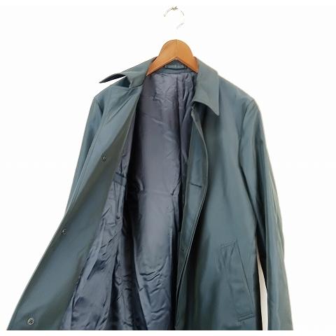 ラルディーニ LARDINI ステンカラー 中綿 コート 48 紺 ネイビー  