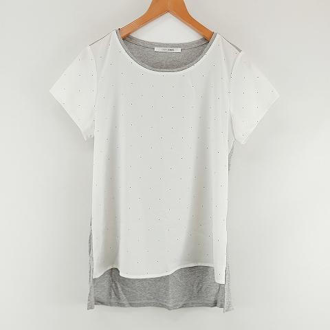 ブランベール blancvert シアー カットソー プルオーバー ブラウス 38