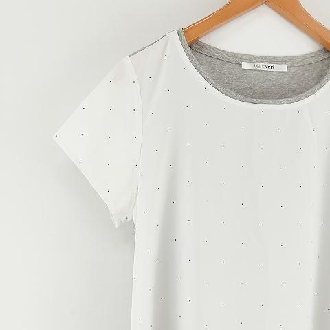 ブランベール blancvert シアー カットソー プルオーバー ブラウス 38