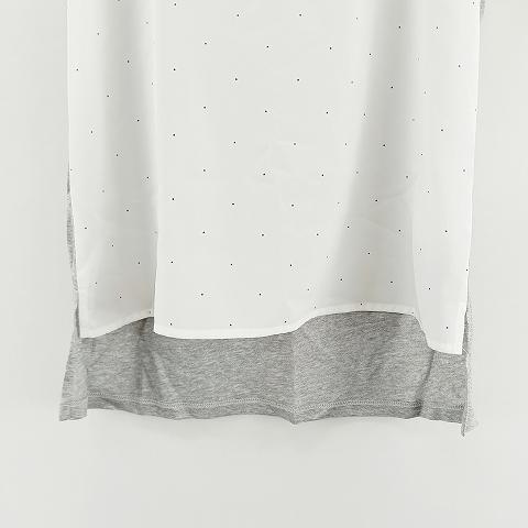 ブランベール blancvert シアー カットソー プルオーバー ブラウス 38