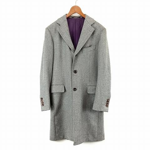 タキザワシゲル　チェスターコート　スポルベリーノ　ライトグレー　48 l 割引 タキザワシゲル チェスターコート タキザワシゲル チェスター