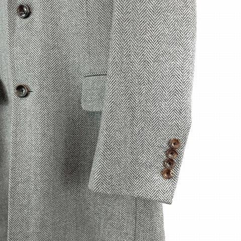 タキザワ シゲル Takizawa Shigeru カシミヤ混ウール チェスターコート