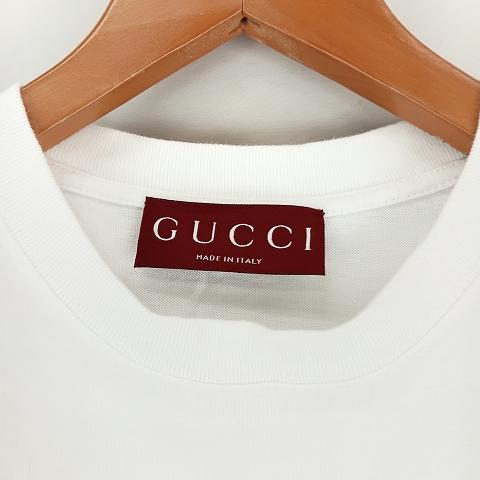 GUCCI（グッチ） GUCCI Cotton jersey T-shirt with Gucci print GG