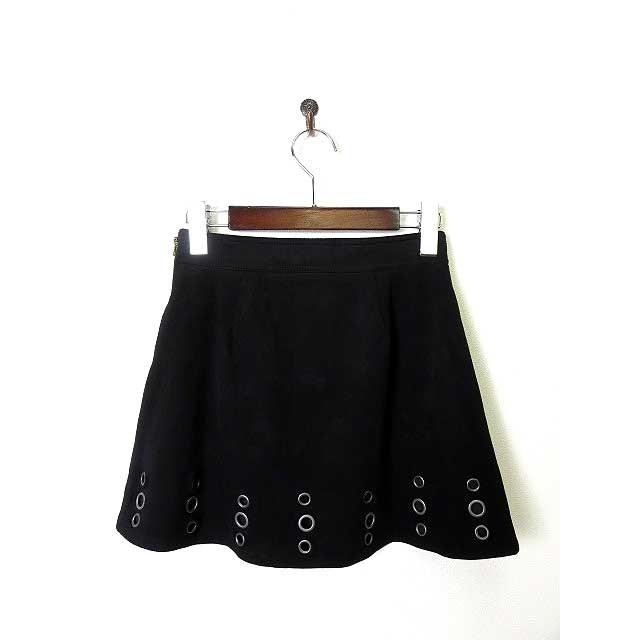 フォーエバー21 Forever21 スカート ミニ フレア スエード ハトメ M 黒 ブラック レディース 068 ブランド古着販売のベクトル 通販 Yahoo ショッピング