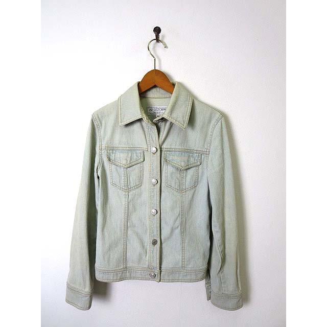 中古 22オクトーブル 22 Octobre ジャケット デニム Gジャン ジージャン 長袖 M ブリーチ ブルー レディース 21