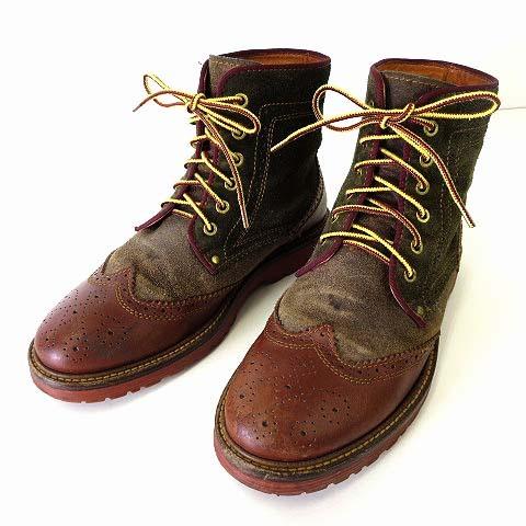 中古 ダナー DANNER ブーツ メダリオンブーツ ウイングチップ 本革