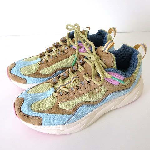 中古 フィラ Fila 24カラッツ 24karats コラボ スニーカー シューズ 限定 レア 希少 コーデュロイ 24 5cm マスタード 水色 モカ くつ 靴 レディース 068 ブランド古着販売のベクトル 通販 Yahoo ショッピング