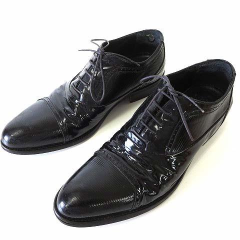 オイルペイント アルマーニ エナメル シューズ - ドレス/ビジネス