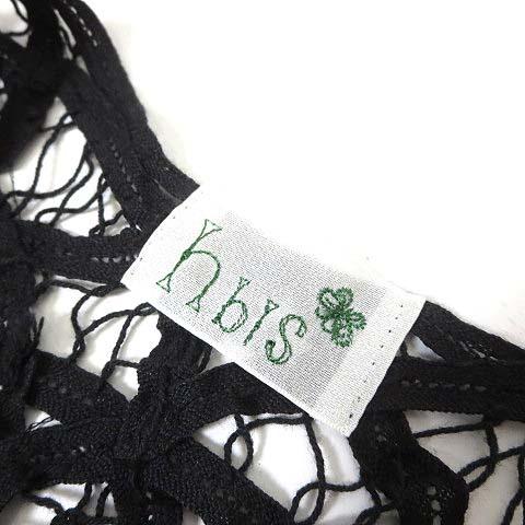 アッシュビス h bis ワンピース チュニック ドッキング レース 刺繍  