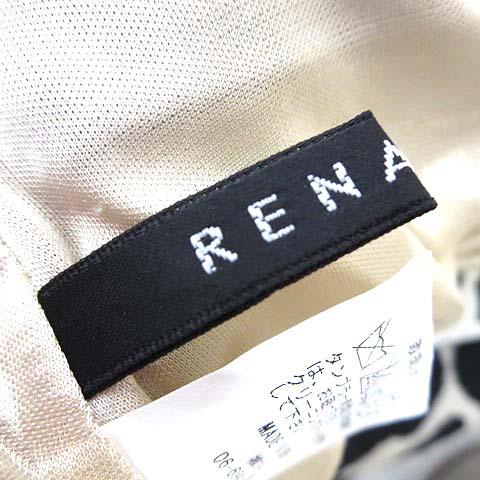 ルノー Renault スカート フレアスカート 総柄 ストレッチ ひざ丈 M 9  