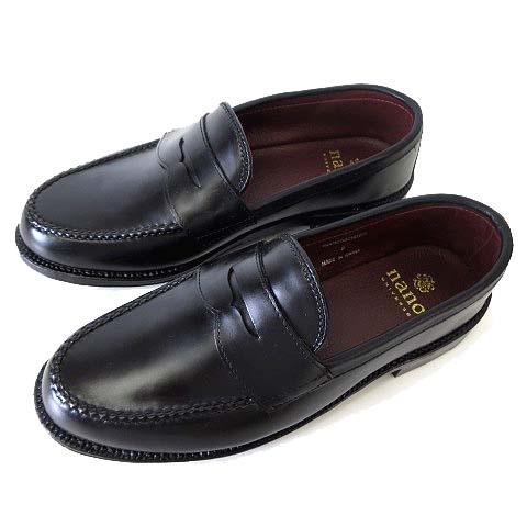 ナノユニバース nano universe ローファー ビジネスシューズ 革靴 ...