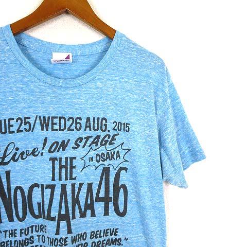 乃木坂46 ツアー Tシャツ 2015 大阪 ロゴ プリント 半袖 M 杢 乃木坂46 ツアー Tシャツ 2015 大阪 ロゴ プリント 半袖 M 杢