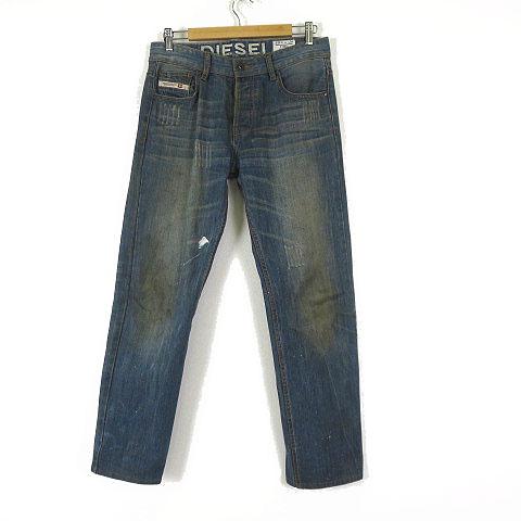 ディーゼル DIESEL KURREN デニムパンツ ジーンズ ダメージ ペイント 