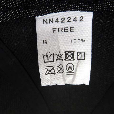 ザノースフェイス THE NORTH FACE TNF ロゴ キャップ 帽子 LOGO CAP ぼうし NN42242 F 杢 ブラック 灰黒 美品｜vectorpremium｜05