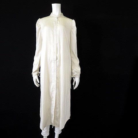 アメリヴィンテージ Ameri VINTAGE シャツ ワンピース ロング サテン  