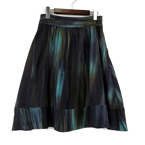 シルク スカート エメラルドグリーン