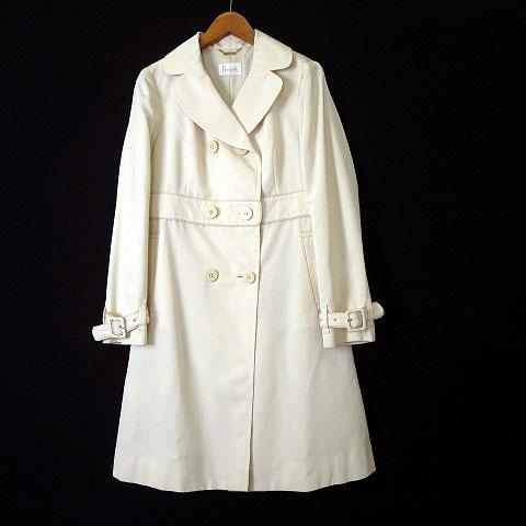 ハロッズ Harrods コート トレンチコート Aライン ロゴ ボタン S 1  