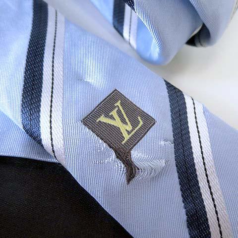 LOUIS VUITTON（ルイ・ヴィトン） イタリア製 ネクタイ レジメンタル
