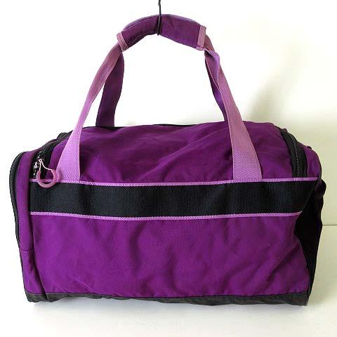 NIKE ナイキ ボストンバッグ ナイロン JUST DO IT ロゴ 紫 パープル 黒