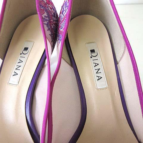 DIANA ダイアナ パンプス ヒールパンプス メッシュ エンブロイ
