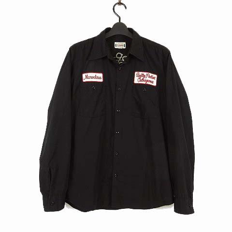 WACKO MARIA ワコマリア シャツ ボーリングシャツ 長袖 ロゴ ステッチ 