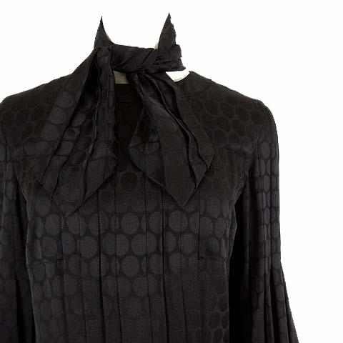 CHANEL シャネル ワンピース ドレス プリーツ シルク サークル柄