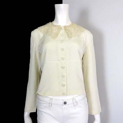 PINK HOUSE ピンクハウス シャツ ブラウス レースカラー バックリボン  