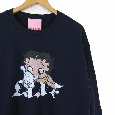 LANE 24AW スウェット トレーナー Betty Boop ベティー ロゴ プリント 