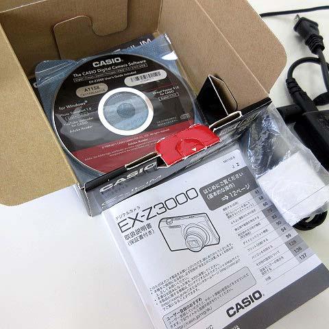 CASIO カシオ コンパクト デジタルカメラ EXILIM EX-Z3000 デジカメ 赤