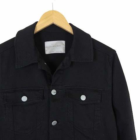 ZARA 黒 デニムジャケット ジップアップ ZARA(ザラ) / ボアデニム