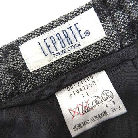 レポルテ LEPORTE 東京スタイル スカート 花柄 ウール ストレッチ 