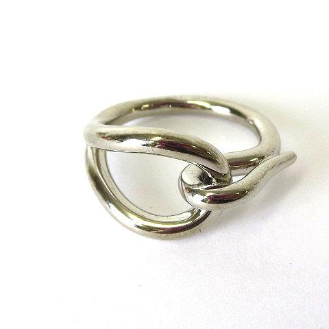 HERMES エルメス スカーフリング　シルバー HERMES エルメス スカーフリング 90 シェーヌダンクル シルバー金具