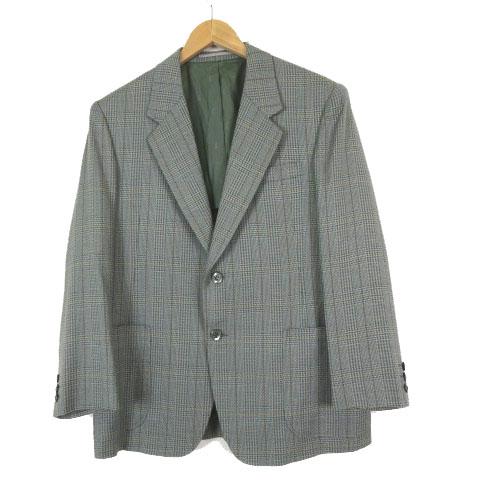 テイラー TAKEOKA ジャケット ブレザー チェック柄 ウール シングル 2